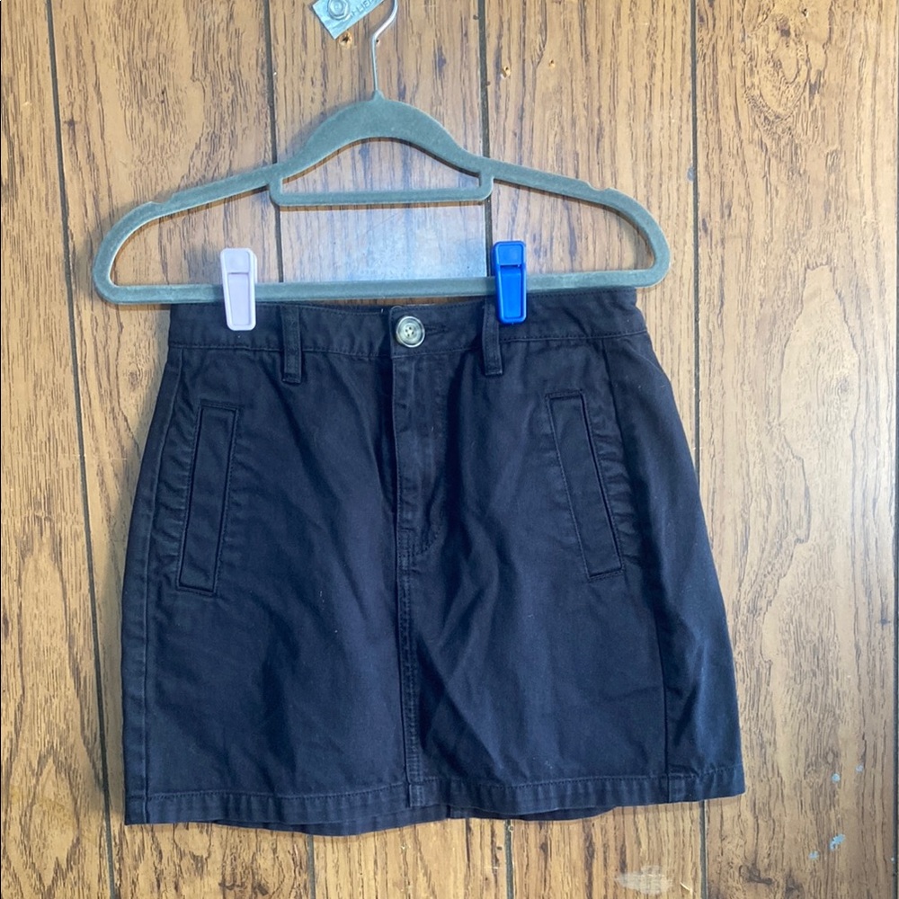 PacSun Black Mini Skirt Cotton Blend